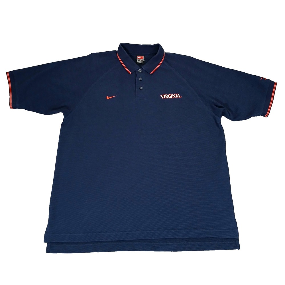 University of Virginia Cavaliers Shirt Nike Dri-Fit On-Field‎ Polo Mens Size L